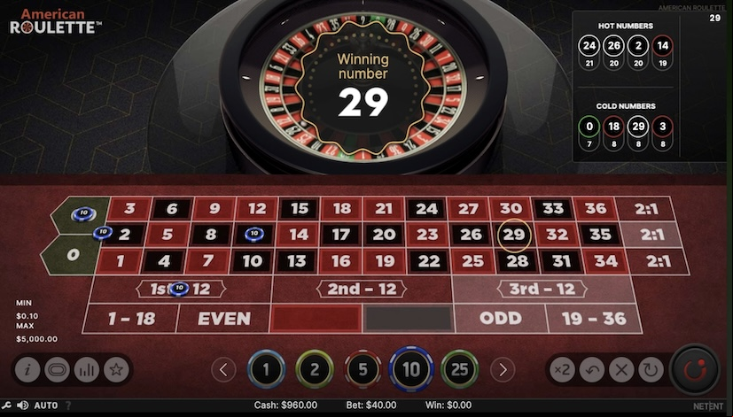 Screen American Roulette 3
