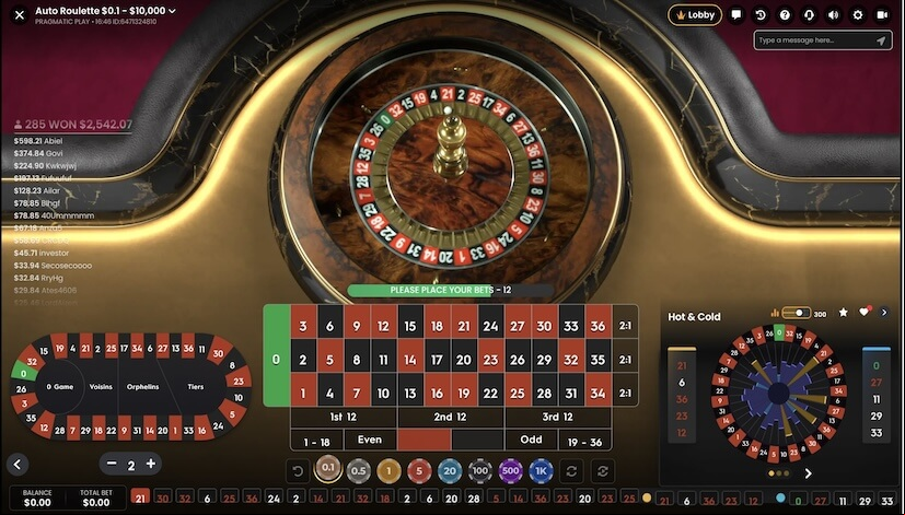Screen Auto Roulette (Pragmatic Play) 1