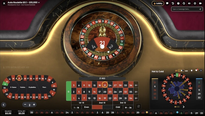 Screen Auto Roulette (Pragmatic Play) 3