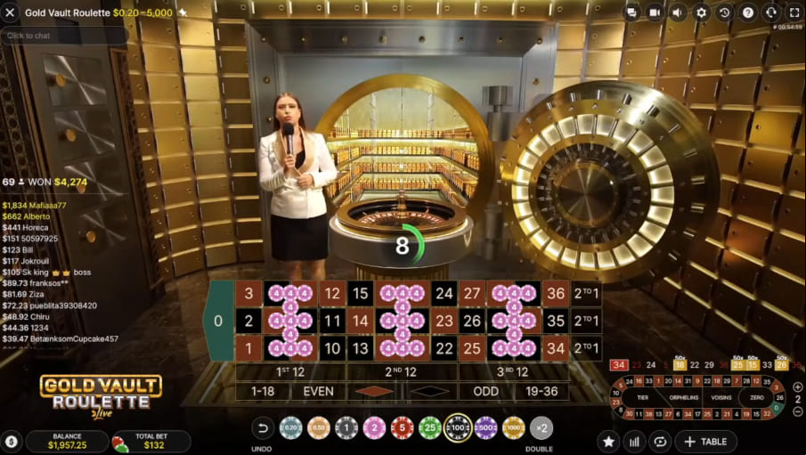 Screen Gold Vault Roulette 3