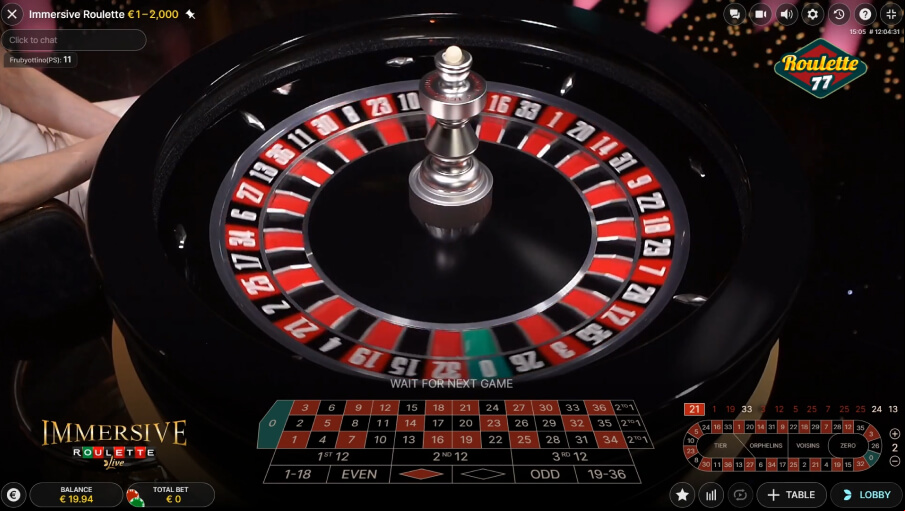 Screen Immersive Roulette 1