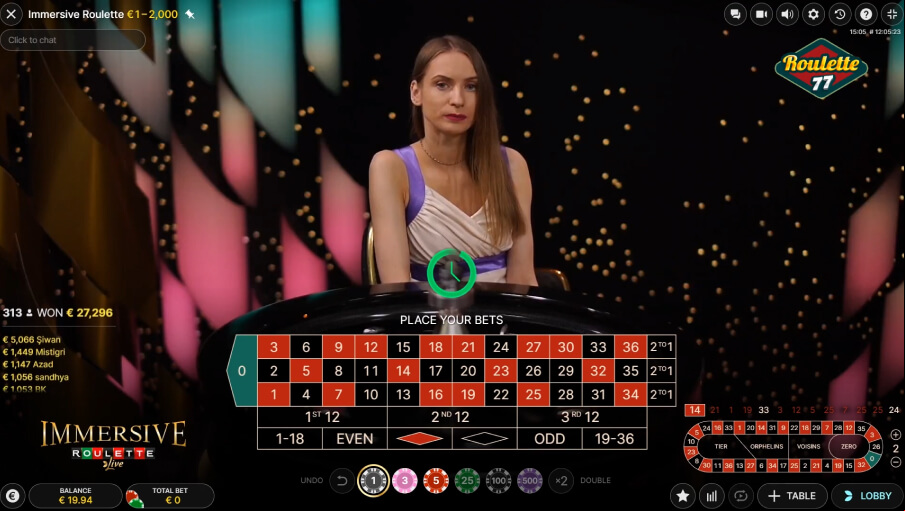 Screen Immersive Roulette 2