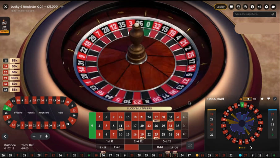 Screen Lucky 6 Roulette 2