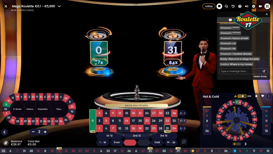 Screen Mega Roulette 1