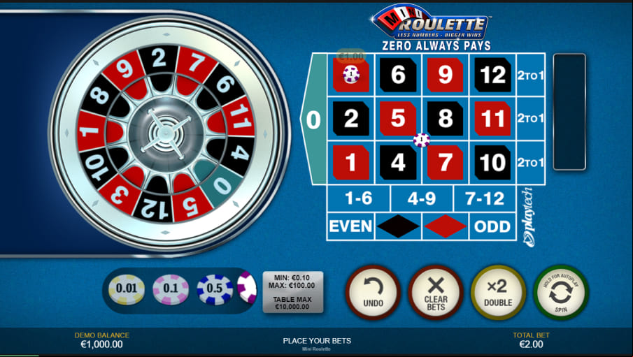 Screen Mini Roulette 2