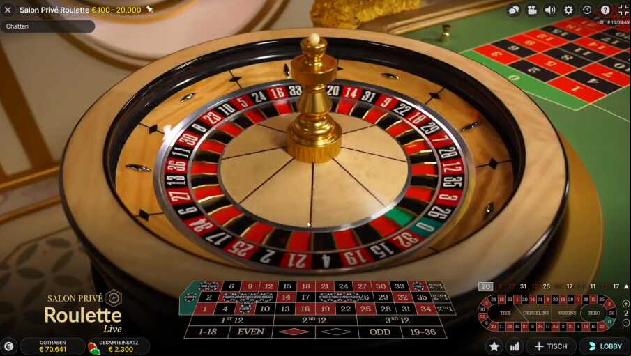 Screen Salon Prive Roulette 2