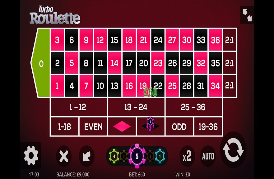 Turbo Roulette screen 1