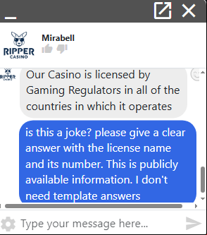 ripper casino conversation with