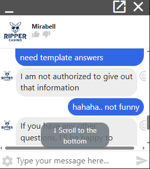 ripper casino conversation with