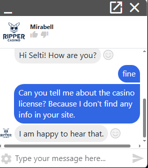ripper casino conversation with